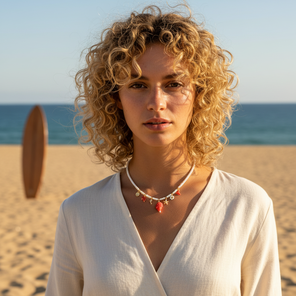 Collier Océan - Coquillage & Charms marins