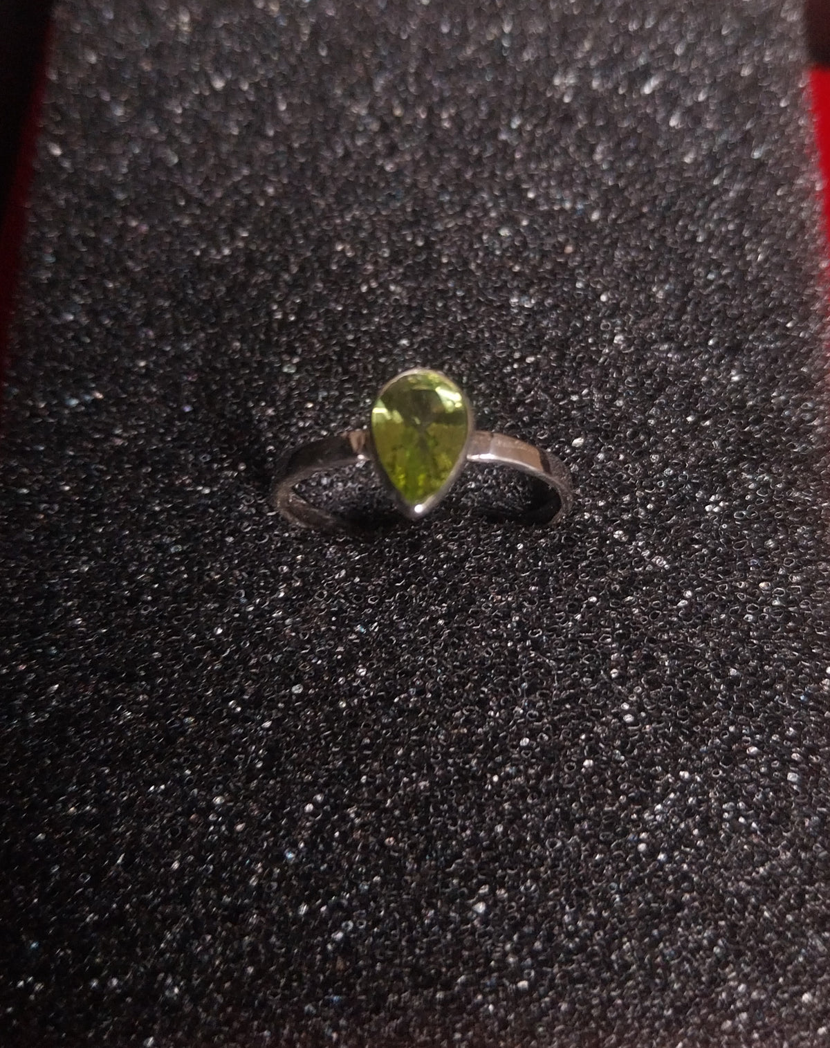 Bague argent peridot